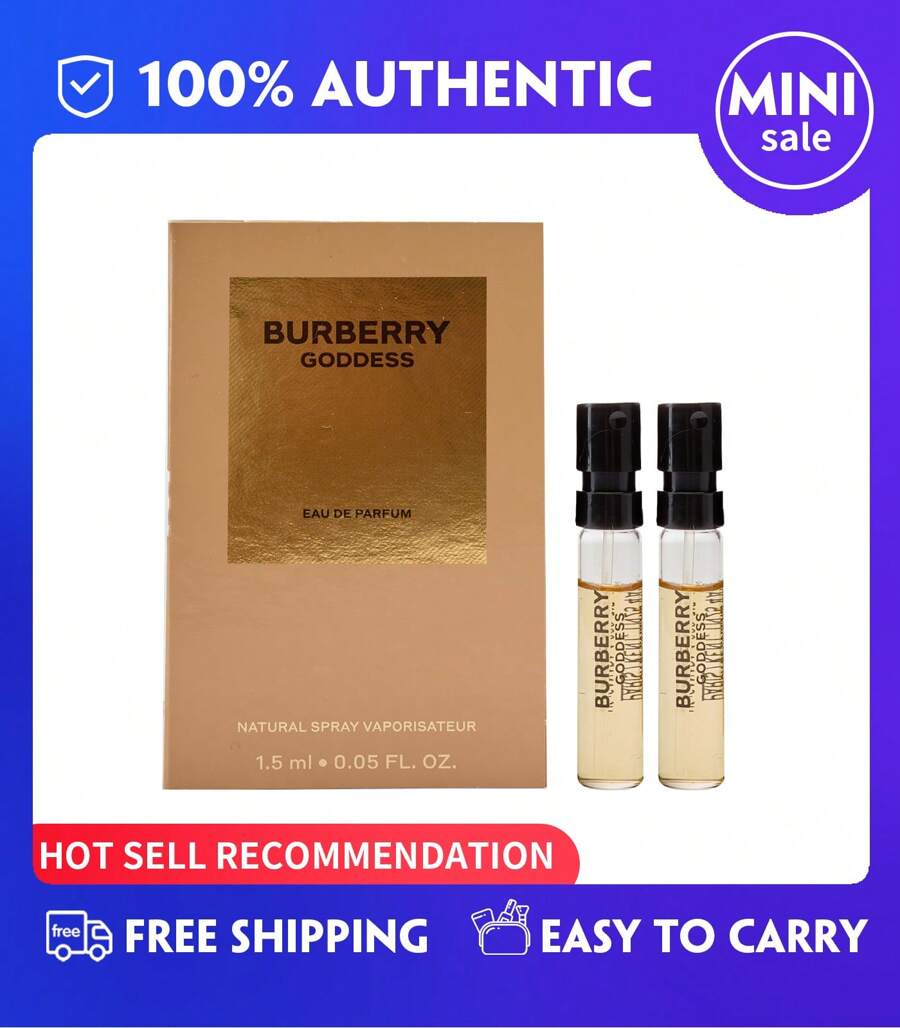 Burberry Goddess Eau De Parfum With Vanilla & Lavender EDP Sample Spray 1.5ml 0.05oz.Mini Size - 3ml(1.5ml*2支) - 查看 1