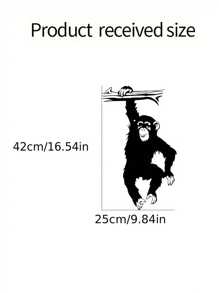 1pc Home Decorations Funny Monkey Tree Wall Decal For Living Room, Cartoon Jungle Forest Animal Branch Vinyl Wall Sticker For Bedroom, Vinyl Decal For Home Decorations, Wall Decoration Items Refresh Your Home Room Decor Bathroom Decor Bedroom Decor Room Decoration Stuff Living Room Decor House Decor Home Decor Living Room Wall Art Wall Paper Stickers