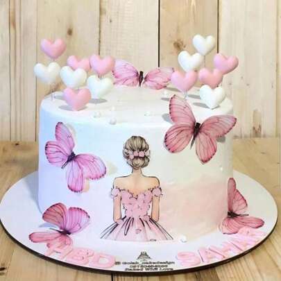 1pc Butterfly Cake Topper Decoration For Birthday Cake