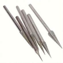 6pcs 1-4mm Rhinestone Grinding Head Needle Bits Burrs Engraving Carving Tool 2.35mm - As Shown - View 10