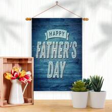 [Polyester Garden Flag]1pc Vibrant Spring Welcome Garden Flag, Father's Day Flag, Floral, Love Element, Two-Sided Garden Flag, , Ideal For Outdoor Yard And Lawn Decor, Farmhouse Holiday Design, 12 X 18 Inches, No Flagpole Included Gifts Birthday Graduation