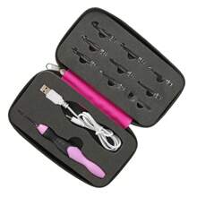 9 In 1 USB Light Up Crochet Hooks Handmade Knitting Needles LED Sewing Tools Set Weaving Sweater Kit Sewing Accessories