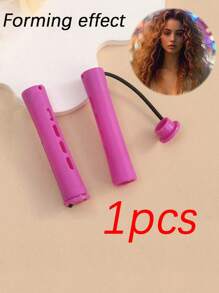 40 pièces Kit de rouleaux de permanente violets - avec 4 têtes de tailles différentes pour des vagues et des boucles naturelles - idéal pour le coiffage fait maison pour les cheveux longs, moyens et courts, outils de coiffure, produits et accessoires capillaires pour les essentiels de voyage du salon de coiffure
