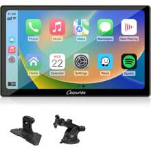 Pantalla Car Play de 9" 2025, compatible con Apple CarPlay, Android Auto y Mirror Link, audio Bluetooth, navegación, Siri, FM, AUX - Negro - Ver 5