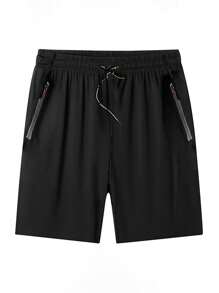 Herren Sport Shorts in Große Größen, Sommer schnell trocknende Lauf- und Fitnessshorts für Outdoor, Lässig Trainingsshorts