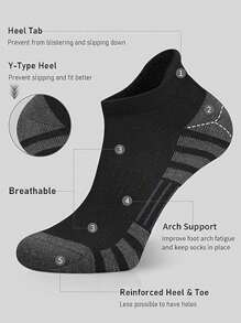 5/10/20 Pairs Men's Sports Striped Mesh Breathable Ankle Socks - Multicolor - View 4