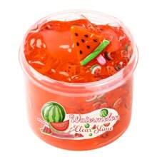 2.37oz Conjunto de Limo Cristalino Crocante - Sabores de Melancia, Pêssego, Abacate e Abacaxi, Argila de Gelatina Macia Não Grudenta para Festa, Presente de Natal e Aniversário, Brinquedo Anti-Estresse, Prêmios para Sala de Aula Fundamental