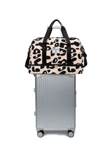 Nuova borsa da viaggio semplice, alla moda e versatile, borsa casual per sport e fitness, per viaggi a breve distanza, sport, grande capacità, impermeabile, borsa versatile ed elegante, per studenti universitari, borsa maternità, borsa da viaggio con scomparto scarpe indipendente, può essere fissata a un trolley, regalo per le vacanze, borsa leggera e pieghevole per accessori scolastici e materiale scolastico