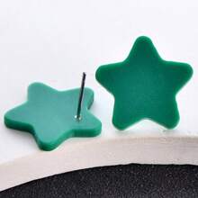 1 Pair Acrylic Premium Frosted Geometric Stud Earrings For Women, Holiday Party Wear Ear Jewelry - Round - View 17