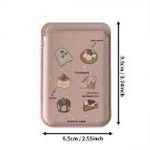 Funda de cartera de piel sintética magnética compatible con las series Apple 12/13/14/15, con soporte magnético en la parte posterior para tarjeta de identificación, crédito y bancarias