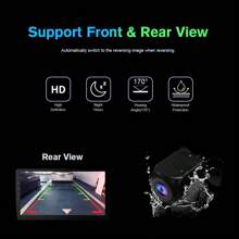 Haudio Haudio 7 Inch Double Din Universal  Car Stereo With CarPlay And Android Auto, Capacitive Touch Screen Radio With Mirror Link/WIFI Connective/1280P/EQ Audio/GPS/Bluetooth And Backup Camera