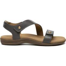 Women's Comfortable Orthopedic Sandals With Adjustable Arch Support - Casual Walking Sandals For Foot Pain Relief - 灰色 - 查看 3