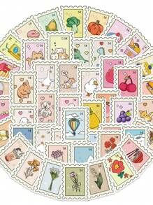 50 miếng dán tem hoạt hình dễ thương, thích hợp cho sổ lưu niệm, nhật ký, sổ tay, bình nước, xe hơi, thiết kế dựa trên đức tin với thông điệp tích cực, tuyệt vời làm quà tặng, đồ dùng học tập, trở lại trường - Nhiều màu - Xem 3