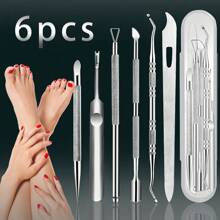 6 pièces Kit d'outils de soins pour les pieds et les mains
