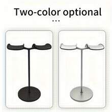 Dual Headphone Stand Holder Desk Display Rack, Multi-Functional Headphones Hanger Bracket For Gaming, Internet Cafe, Computer Esports