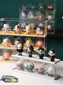 1pc Acrylic Display Case, Multipurpose Dust-Proof Doll/Figurine Storage Box For Living Room, Bedroom, Study, Dining Room