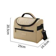 8L Large Capacity Insulated Lunch Box Cooler Bag‌ - Waterproof & Leakproof Freezable Thermal Lunch Tote With Adjustable Shoulder Strap | Quilted Diamond Stitching Design For Men/Women, Office/School/Picnic Use‌
