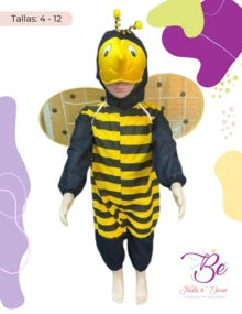 Disfraz Abejorro Infantil Festival Primavera Carnaval Escuela - Multicolor - Ver 3
