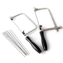 3-In-1 Adjustable Jewelry Making Frame Kit With 12 Imported Saw Blades And Comfortable Wood Handles, Suitable For Precision Cutting And Crafting - Multicolor - View 1