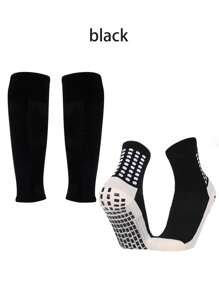 男孩和女孩的返校礼物，青少年运动腿套套装，儿童足球腿套，青少年防滑足球健身腿套，适合训练、户外、耐磨，适合 8-12 岁男孩和女孩 - 彩色 - 查看 11