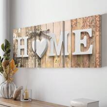 3PCS Home Canvas Wall Art Set, Art Deco Modern Home Decor, Wood Framed Love Poster, Modern Landscape Theme, Ink Art Print, Suitable For Living Room, Bedroom, Bathroom, Dining Room, Indoor And Outdoor, Seasonal Fall And Winter Wall Hanging Decoration, Family Home Wall Art, Gift, Creative Home Wall Decoration, Living Room, Kitchen, Cafe, Dormitory Wall Art Canvas Poster Gifts Birthday Graduation