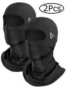 [2Pcs/1pc]Balaclava Face Mask Cooling Neck Gaiter Breathable Face Covering Motorcycle Cycling For Men Women Ski Masks - Long - View 9