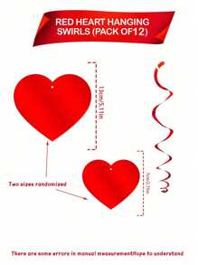 106pcs Red Heart Rain Silk Pendant Hanging Decorations Plastic Red Heart Spiral Banner, Valentine's Day Heart Shaped Hanging Decorations, Wedding Anniversary Love Party Ceiling Ribbon, Valentine's Day Party Supplies, Heart Sequin Hanging Decorations, Restaurant Window Decorations And Layout Supplies Bridal Party Wedding Ceremony Essential ,Wedding Ceremony Decor(With Lanyard) Gifts Birthday Graduation Birthday Decorations Party Decorations Bachelorette