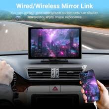 2025 Wireless CarPlay Car Portable Display 9 Inch Car Play Display Support Android Auto & Apple CarPlay Multimedia Player - Black - View 7