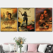 1 pièce Affiche murale sans cadre, Affiche de film classique à chaud Léon Le Parrain Impression de film TV Affiches vintage Décoration murale maison Cadeau Art Image Peinture Rétro POpVintage