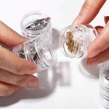 1/5/10pcs Five-Layer Storage Box S/L/XL Christmas Halloween Holiday Jewelry Jewelry Storage And Packaging Medicine Box One-Piece Anti-Oxidation Bracelet Multi-Layer Desktop Portable Storage Nail Art Storage Box Travel Skin Care Products Cosmetics Pigment Paste Sequins Sticky Body Packaging Box 1 Set