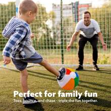 Joyfy Rainbow Beach Balls(12 Pack), 12'' Inflatable Swimming Pool Toys For Summer Water Games Kids Birthday Party Supplies Combo Set Include Inflatable Beach Balls - 彩色 - 查看 4