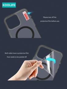 1 件 Koolife 亲肤半透明多孔磁性手机保护壳，高透明度防摔，兼容 17 ProMax/17/17 Pro/17 Air/16/16 Plus/16 Pro/16 ProMax 12/12 Pro/12 ProMax/13/13 Pro/13 ProMax/14/14 Plus/14 Pro/14 ProMax/15/15 Pro/15 Plus/15 ProMax