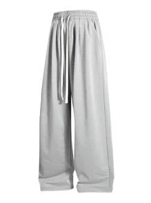 3 Pcs/Set Plus Size Casual Sweatpants, Loose Fit Straight Leg Solid Color Track Pants, Suitable For All Seasons