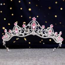 Bride Crown Stylish All-Match Rhinestone Crown, Minimalist High-End Dress Accessory, Photoshoot/Wedding Gown Hair Decor