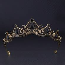 Bride Crown Stylish All-Match Rhinestone Crown, Minimalist High-End Dress Accessory, Photoshoot/Wedding Gown Hair Decor