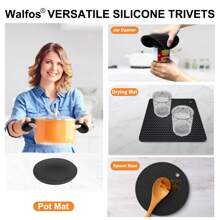 4pcs Silicone Mats, Heat Resistant Table Coasters & Jar Mats, Suitable For Tabletop And Desk, Multi-Purpose , Perfect For Kitchen Essentials