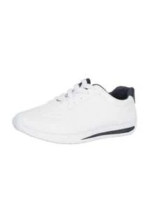 New Summer White Leather Casual Sneakers, Non-Slip Soft Bottom Lightweight Running Sport Shoes