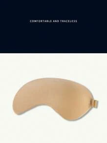 一体式强力粘合乳沟增强乳房花瓣，10 小时无汗提升和增强隐形胸罩杯，适用于婚纱和礼服 - 杏色 - 查看 12