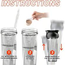 HELIMIX 2.0 Vortex Blender Shaker Bottle Holds Upto 28oz |   No Blending Ball Or Whisk |   USA Made |   Portable Pre Workout Whey Protein Drink Shaker Cup |   Mixes Cocktails Smoothies Shakes |   Top Rack - 黑色 - 查看 3