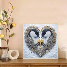 1pc Adult Beginner Diamond Painting Kit, DIY 5D Special Shaped Crystal Diamond Partial Diamond Encrusted Painting Mosaic Handmade Craft, Inspiring Your Creativity & Passion, Frameless Wall Decor Art