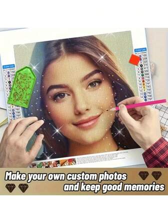 ערכת ציור יהלום 5D DIY ערכת ציור יהלום 5D בהתאמה אישית, אמנות רקמה עם תמונה אישית, קנבס עגול עם ריינסטון, עיצוב הבית ומתנה DIY, בחר דיוקן או סצנת חיה, רב תכליתי, מתכוונן, עמיד, נוי, לשימוש חוזר, מעודן, מקסים, איכותי, מודרני, צבעוני, חמוד, נוח, מסוגנן, מותאם אישית, אישי, ייחודי, מתנות אידיאליות בשבילו, מתנות אידיאליות בשבילה, חבר, חברה, אבא, אמא, משפחה, חברים, בן, בת, משרד, חדר תה, בית ספר, בית, רענון הבית, ציור יהלום DIY בהתאמה אישית