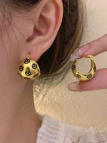 1 Pair Vintage Style Earrings, Unique Design High-End Ear Pendant, Retro Elegant Earrings, Fashion Personalized Jewelry For Women