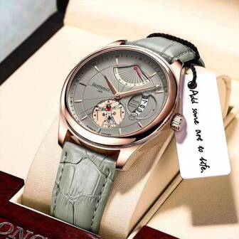 Montre artistique de mode Da Vinci pour hommes, cadran vintage classique de couleur époustouflante, quartz à calendrier unique