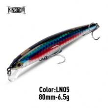 KINGDOM Kingdom Minnow Angelköder 80mm 95mm 110mm schwebend Salzwasser Wobbler Angelköder für Peche Bass Forelle Schleppangeln
