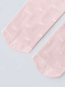 4pcs Kids Printed Sheer Tights/Pantyhose, Thin Style, Spring/Summer