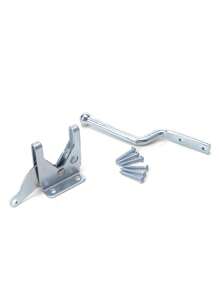1 set de Loquet de porte en acier au carbone chromé à charnière longue, Loquet de porte de clôture autoverrouillant à levier de gravité automatique pour porte de clôture en bois, Gâches de porte de clôture (1 levier de verrouillage + 1 tête de verrouillage + 6 vis), Ensemble de serrure de charnière de clôture en acier au carbone - Goupilles en fer argenté, Loquet de jardin et de porte à usage multiple avec vis incluses, Loquet de portail automatique avec boulon pour clôture de pâturage, jardin, Clapet de rattrapage automatique en acier au carbone pour fourniture de matériel de clôture de jardin
