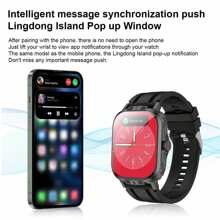 Nieuwe Hot Silicone Band Smart Watch Met 2.01" Full Screen Touch, Bellen/Beantwoorden Telefoongesprek, Stappenteller Calorieënteller, Multi-Sport Modi Afstand Volgen, USB Opladen, Melding Wekker, Compatibel met Iphone & Android Smartphones