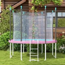 SPORTNOW Trampoline Spring Cover, Plastic Trampoline Pad Replacement With Elastic Cord, Waterproof, UV Resistant And Tear-Resistant - Pink - View 6