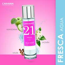 Caravan set van 2 flesjes damesparfum van 150 ml+30ml Nº1 met een zachte oriëntaalse geur, Nº21 fris, Nº23 fruitig, Nº26 houtachtig oriëntaals, Nº28 zacht oriëntaals, Nº31 zacht oriëntaals, Nº36 bloemig oriëntaals, Nº42 bloemig, Nº43 fruitig, Nº45 oriëntaals. Gratis bezorging - Veel kleurig - Bekijken 2