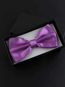 1 pièce Nœud papillon violet pour homme, convient pour le marié, le garçon d'honneur, les hommes d'affaires lors de soirées